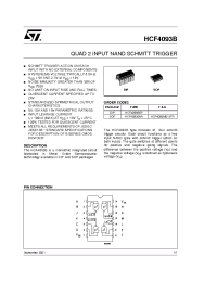 Datasheet HCF4093BEY manufacturer STMicroelectronics